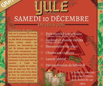 Samedi 10 Décembre 2022 : Marché de Noël au Valhalla